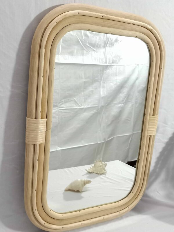 Handmade Rattan Mirror | Rattan Rectangle Mirror - Image 6