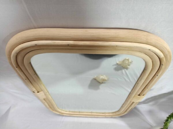 Handmade Rattan Mirror | Rattan Rectangle Mirror - Image 7
