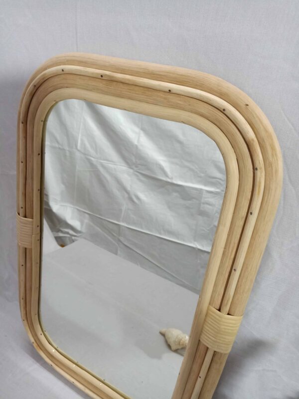 Handmade Rattan Mirror | Rattan Rectangle Mirror - Image 10