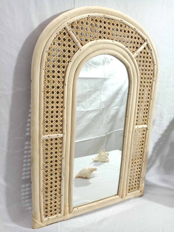 Handmade Rattan Mirror | Rattan Rectangle Mirror - Image 4