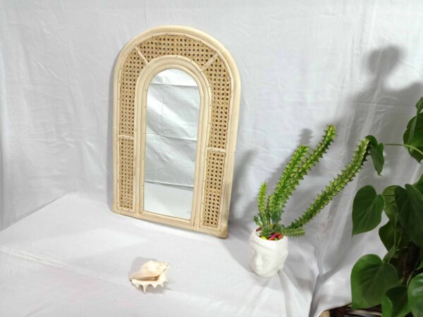 Handmade Rattan Mirror | Rattan Rectangle Mirror - Image 6