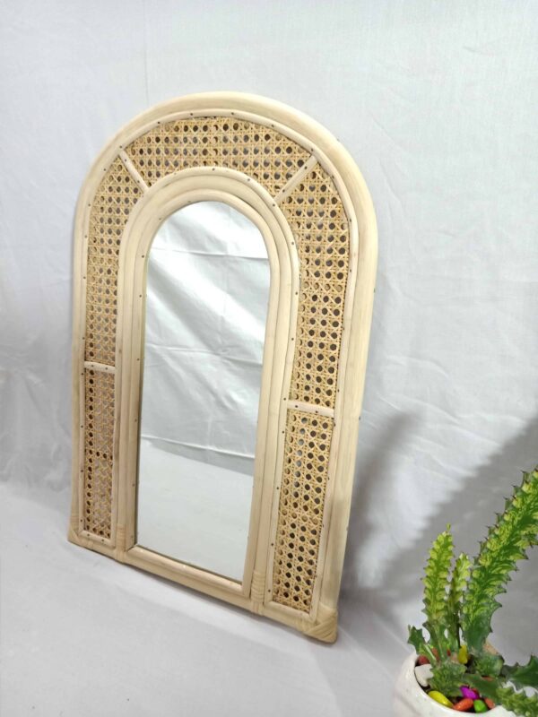 Handmade Rattan Mirror | Rattan Rectangle Mirror - Image 7