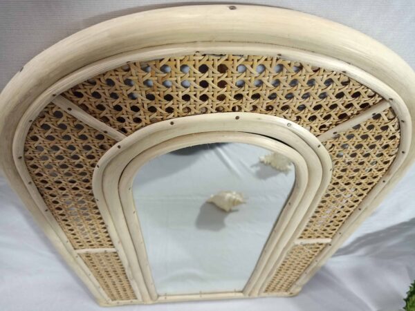 Handmade Rattan Mirror | Rattan Rectangle Mirror - Image 9