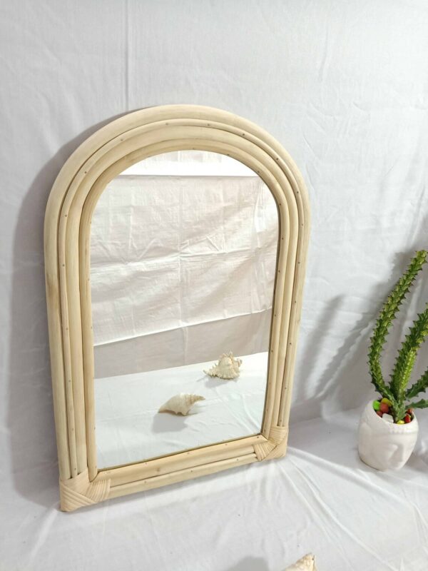 Handmade Rattan Mirror | Rattan Rectangle Mirror - Image 2