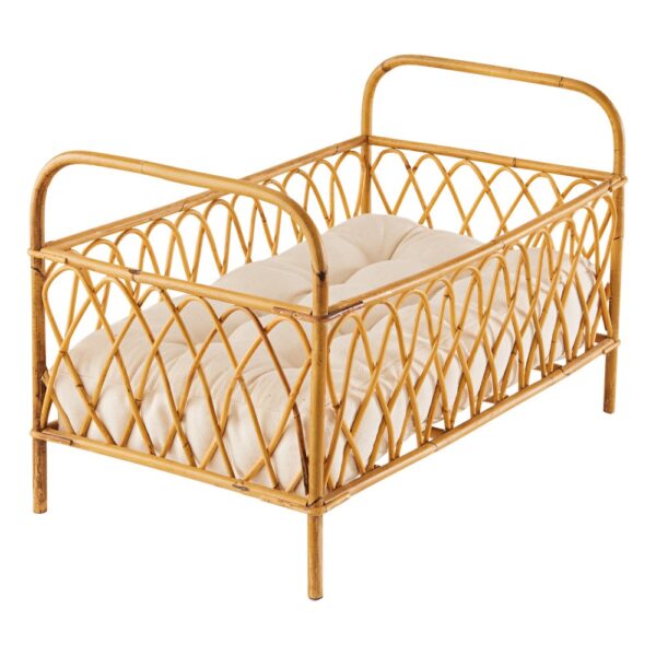 Handmade Rattan Baby Crib