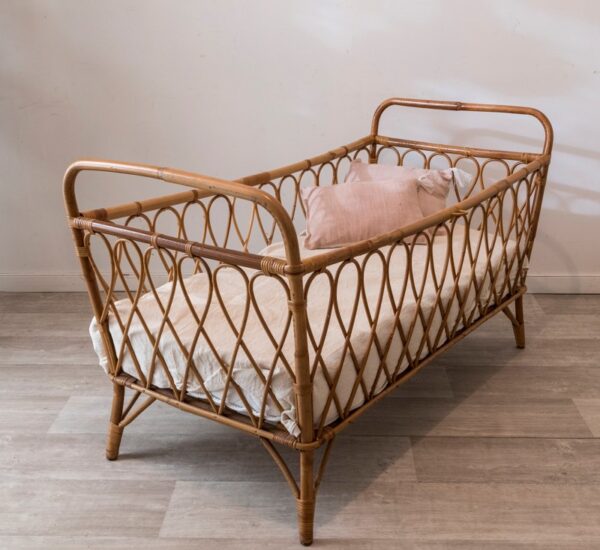 Handmade Rattan Baby Crib - Image 2