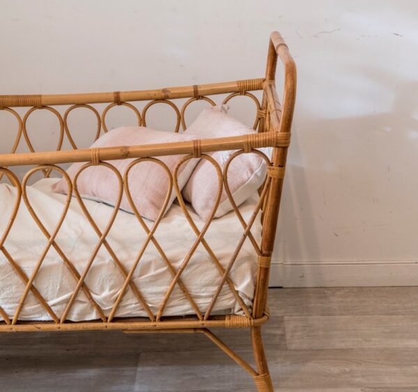 Handmade Rattan Baby Crib - Image 5