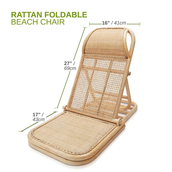 Handmade Rattan Beach Chair - Image 4