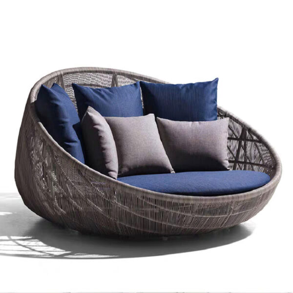 Handmade Rattan Outdoor Bed