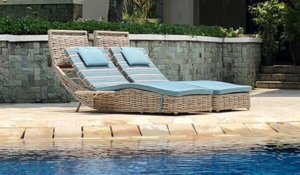 Handmade Rattan Outdoor Bed - Image 3