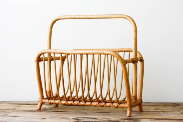 Handmade Rattan Magazine Rack