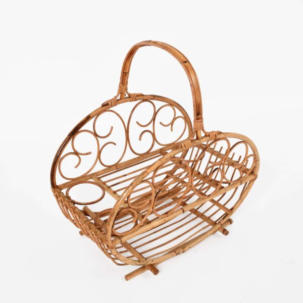 Handmade Rattan Magazine Rack - Image 3