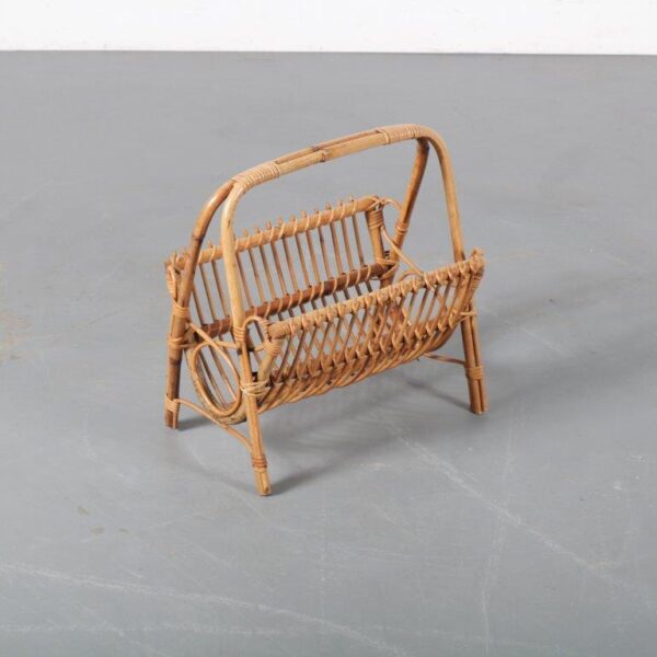 Handmade Rattan Magazine Rack - Image 3