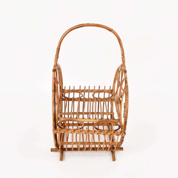 Handmade Rattan Magazine Rack - Image 4