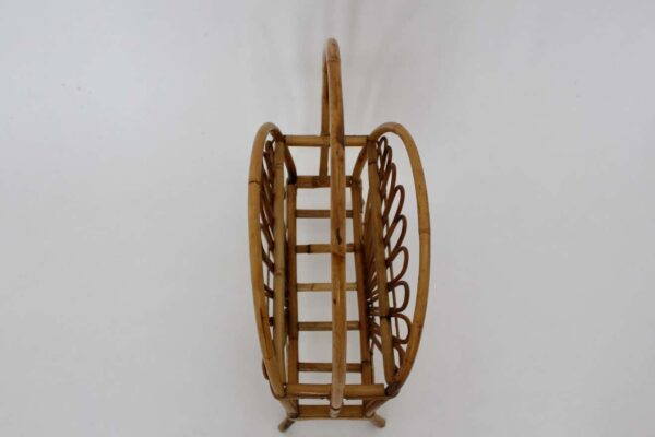 Handmade Rattan Magazine Rack - Image 4