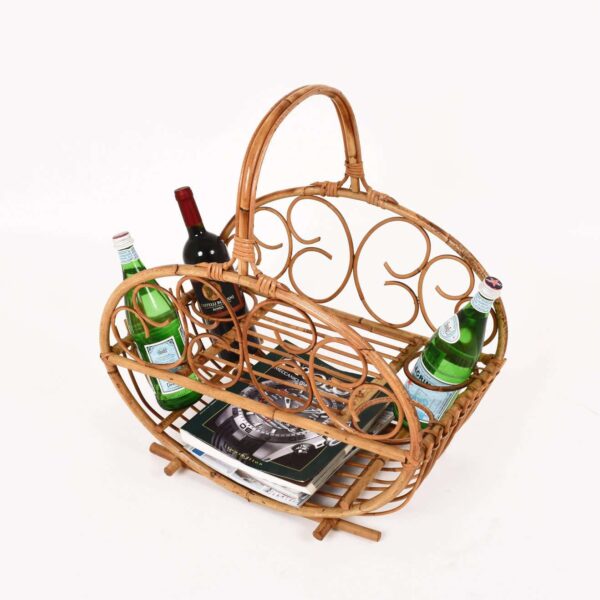 Handmade Rattan Magazine Rack - Image 5