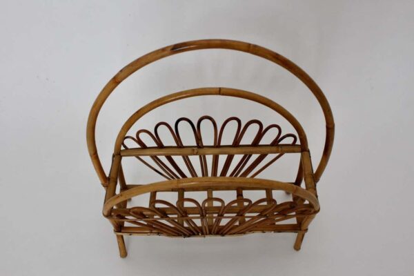 Handmade Rattan Magazine Rack - Image 5