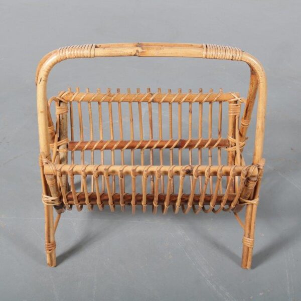 Handmade Rattan Magazine Rack - Image 5