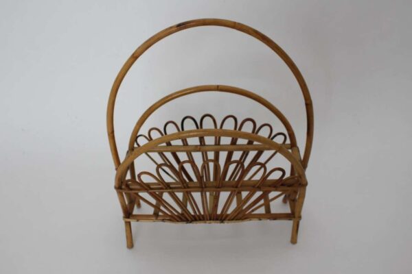 Handmade Rattan Magazine Rack - Image 6