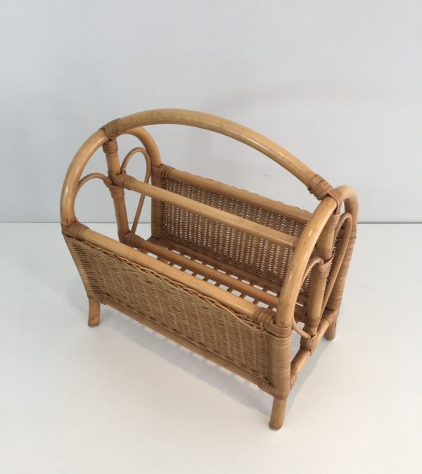 Handmade Rattan Magazine Rack - Image 6