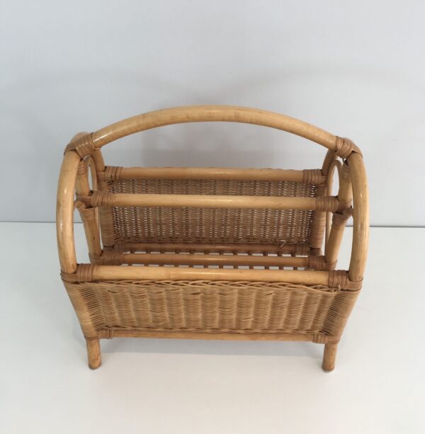 Handmade Rattan Magazine Rack - Image 7