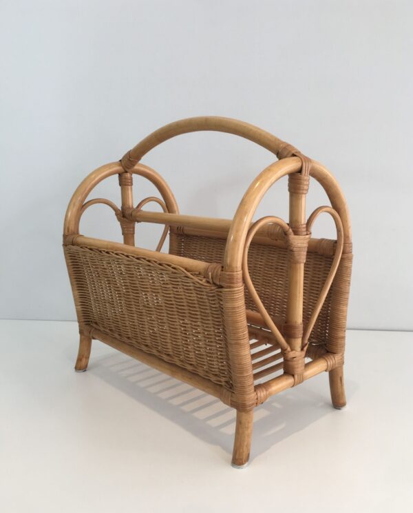 Handmade Rattan Magazine Rack - Image 8