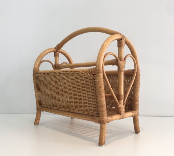 Handmade Rattan Magazine Rack - Image 9