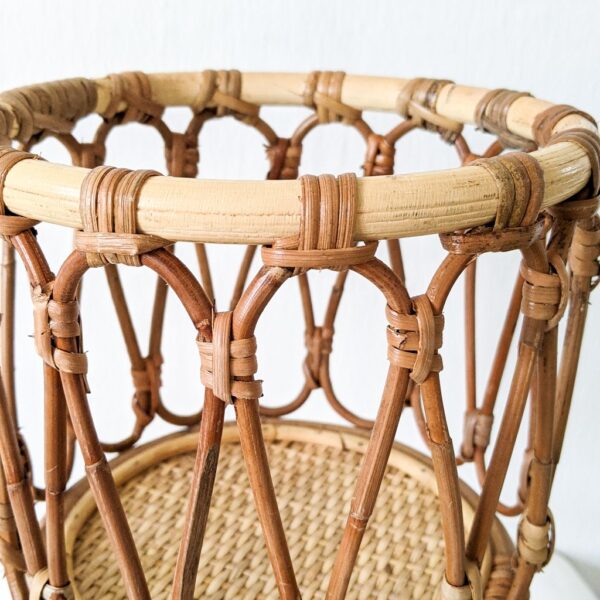 Handmade Rattan Plant Stand | Rattan Planter - Image 2