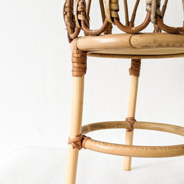 Handmade Rattan Plant Stand | Rattan Planter - Image 3