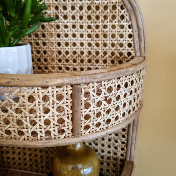 Handmade Rattan Wall Rack | Rattan Wall shelf - Image 2