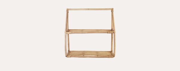 Handmade Rattan Wall Rack | Rattan Wall shelf - Image 2