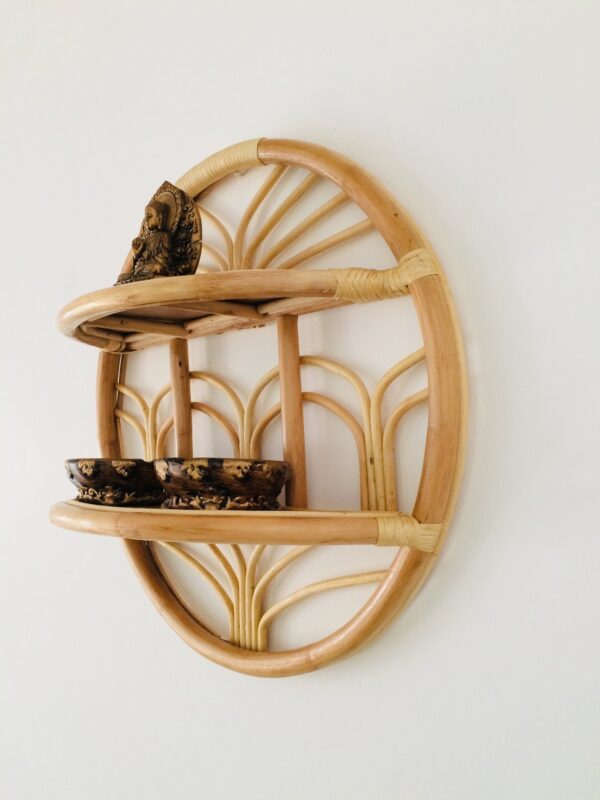 Handmade Rattan Wall Rack | Rattan Wall shelf - Image 5