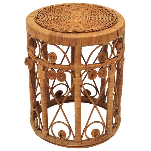 Handmade Rattan Stool