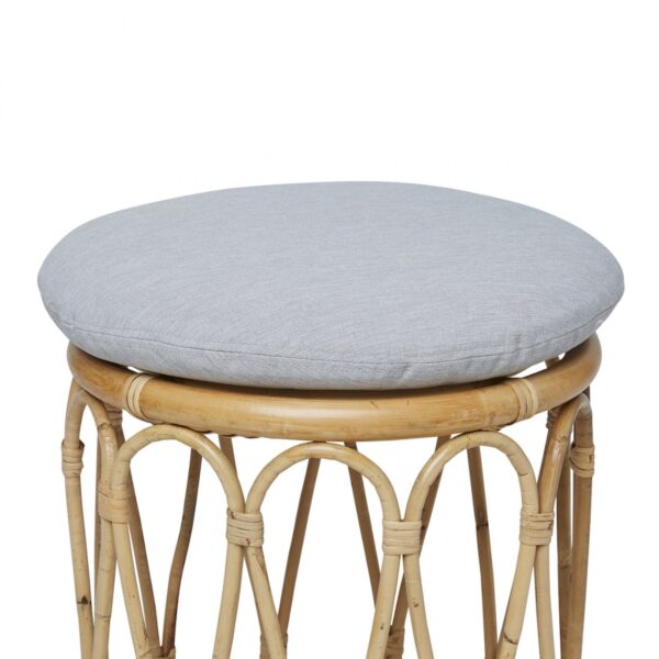 Handmade Rattan Stool - Image 2