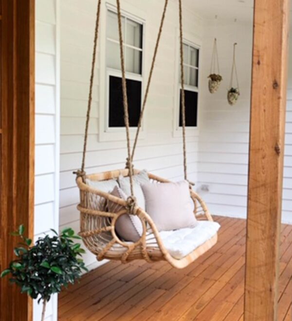 Handmade Rattan Double Swing - Image 5