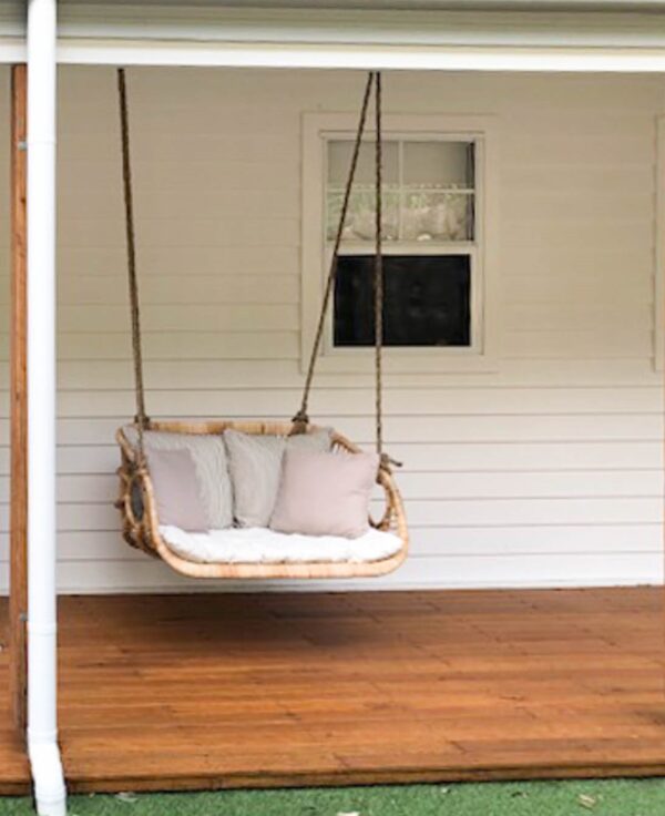 Handmade Rattan Double Swing - Image 6