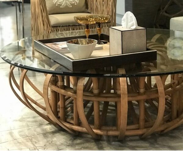 Handmade Rattan Table - Image 3