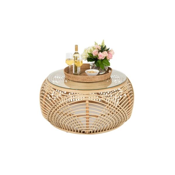 Handmade Rattan Table - Image 3