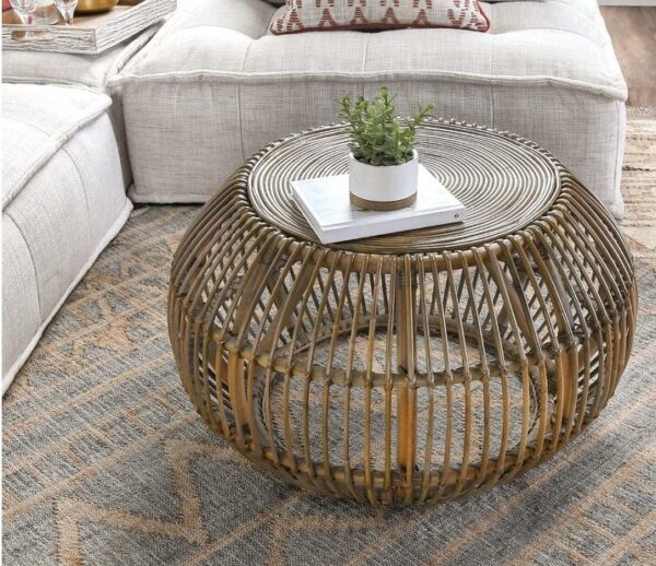 Handmade Rattan Table - Image 5