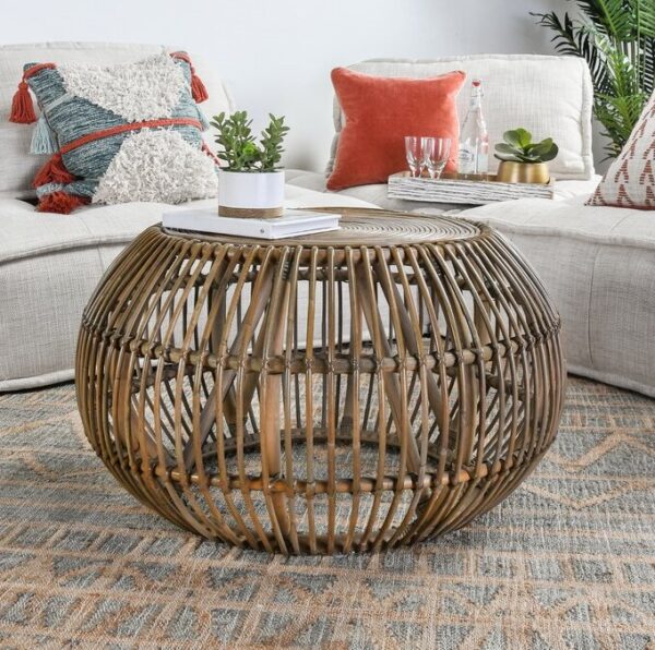 Handmade Rattan Table - Image 6