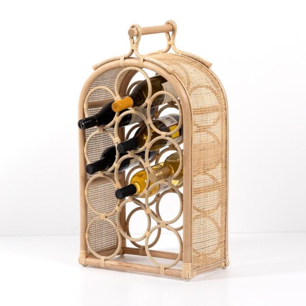 Handmade Rattan Wine Rack