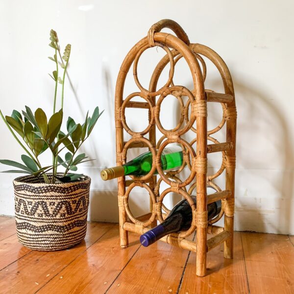 Handmade Rattan Wine Rack