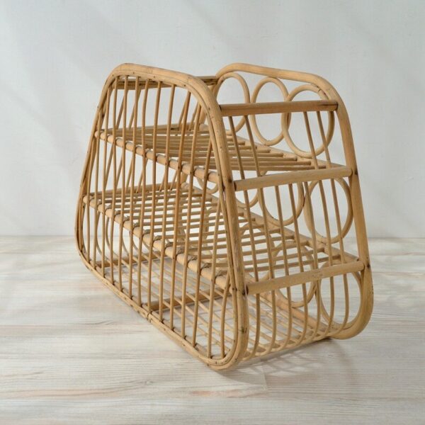 Handmade Rattan Wine Rack - Image 3