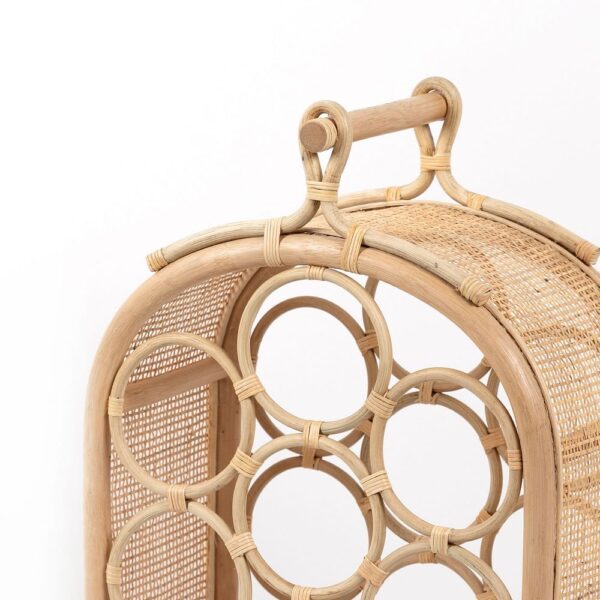 Handmade Rattan Wine Rack - Image 7