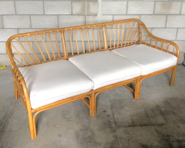 Handmade Rattan Sofa - Image 4