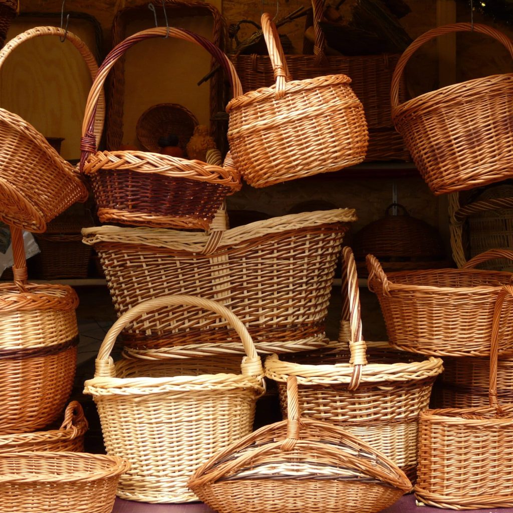 Willow Wicker Cane Baskets